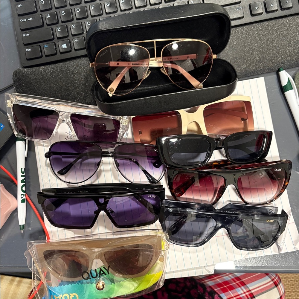 Quay Australia Sunglasses Collection - Black, Purple, and Gold